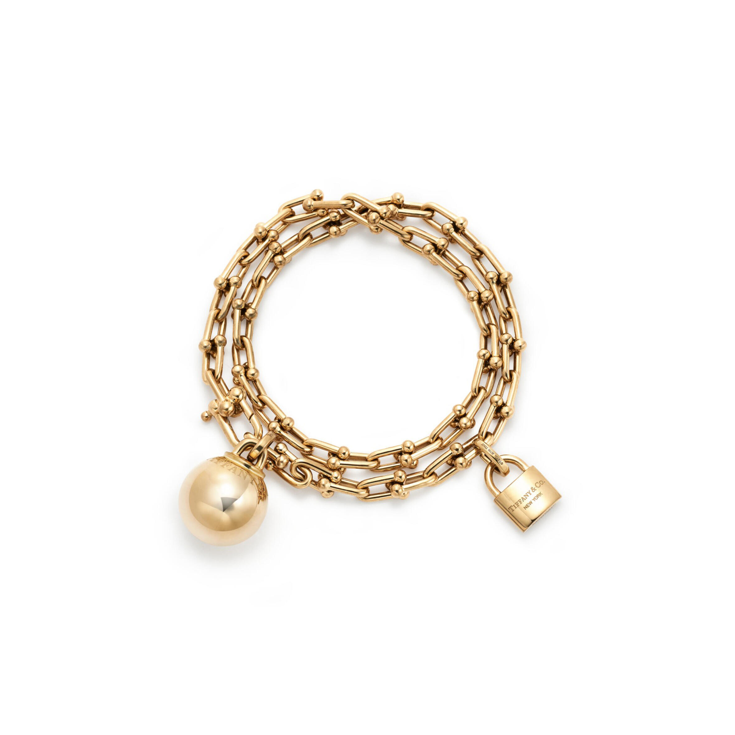 TIFFANY HARDWEAR CHAIN WRAP BRACELET IN 18K YELLOW GOLD 61699317